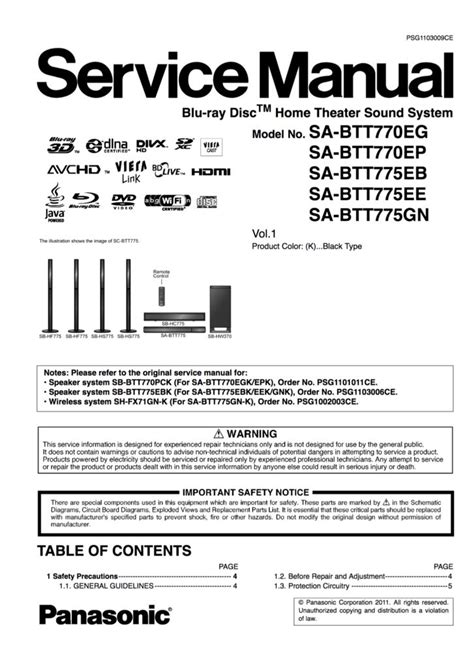 Panasonic 1438M Manual pdf
